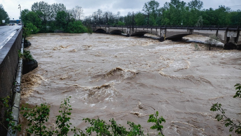 Maltempo In Piemonte, Torrente Orco In Piena A Chivasso