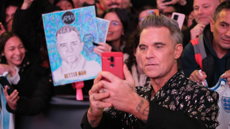 Singer,Robbie,Williams,Attends,The,'better,Man',Premiere,At,The