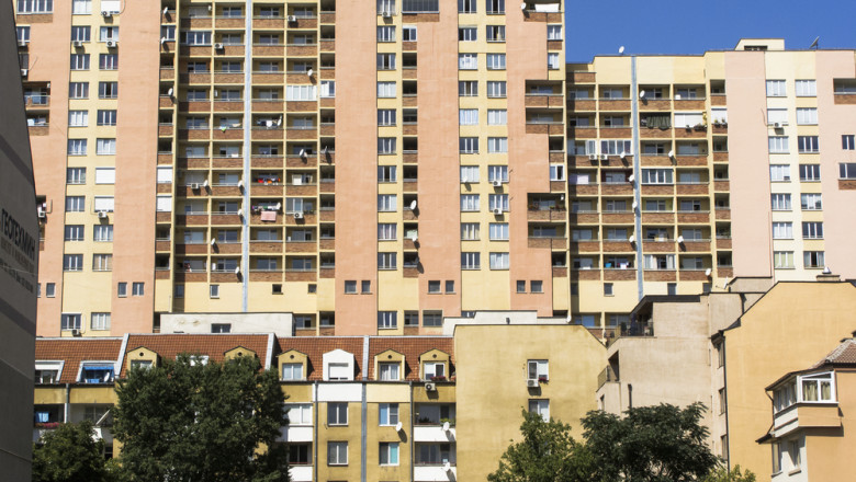 Big,Apartment,Block,In,Sofia,,Bulgaria