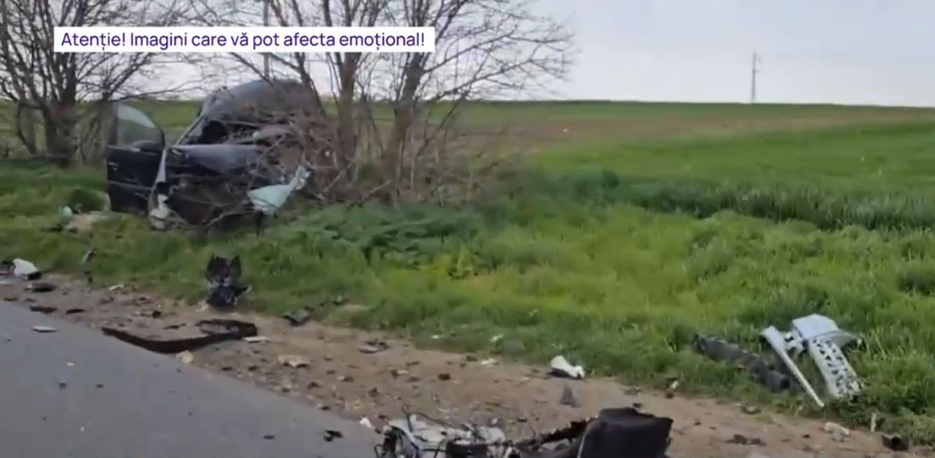 Accident grav în Constanța. Doi oameni au murit după ce mașinile în care se aflau s-au ciocnit frontal
