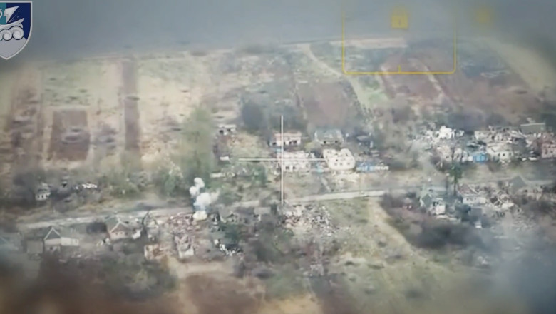 Confruntări în regiunea Sumî. Foto: Captură video