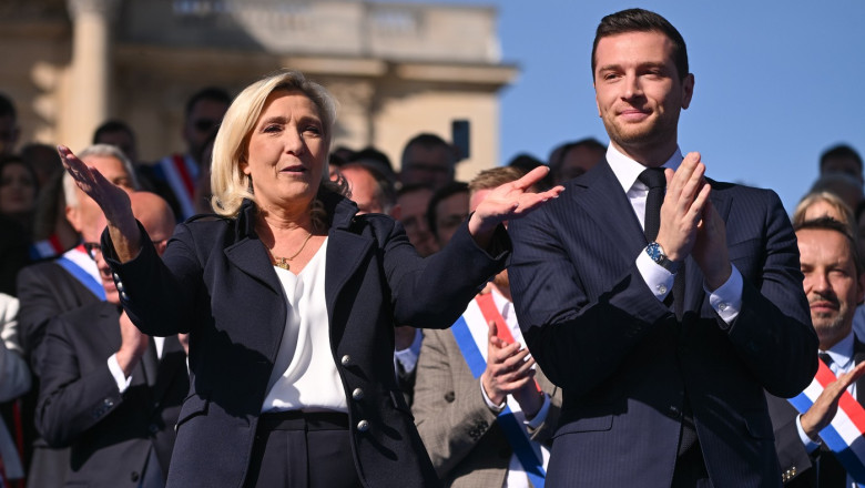Marine le Pen și Jordan Bardella