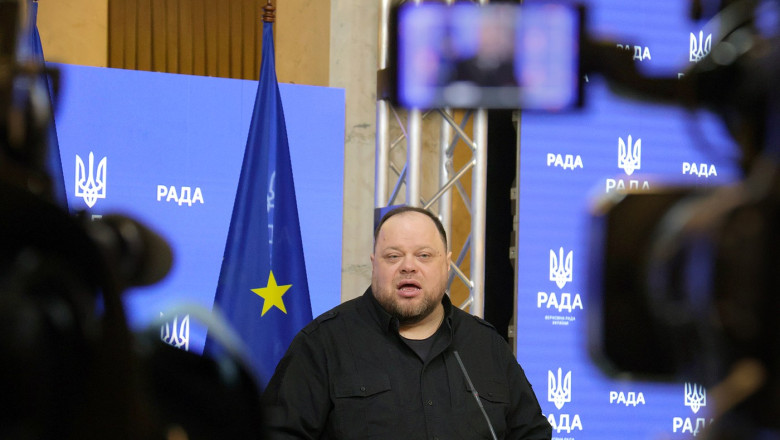 Joint briefing of parliamentary speakers of Ukraine and Latvia