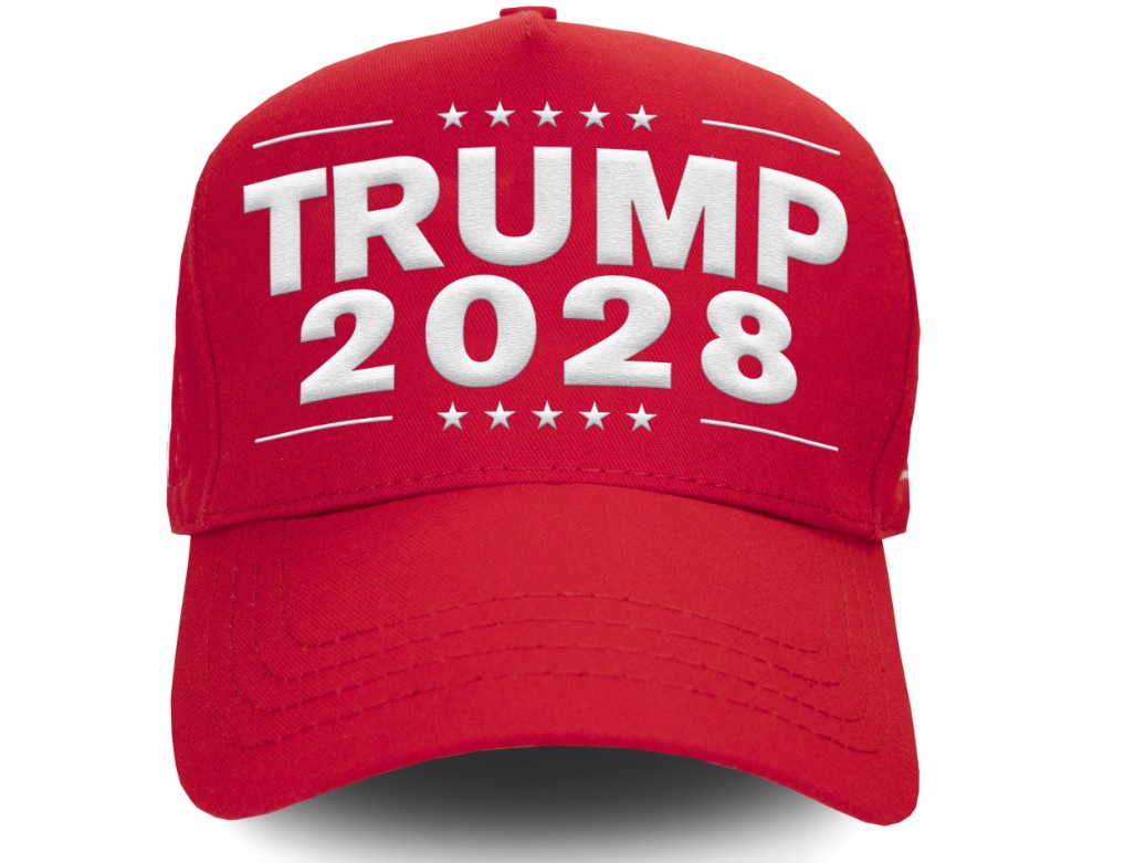 Magazinul online al lui Donald Trump a pus în vânzare șepci și tricouri cu inscripția „Trump 2028”. Cât costă produsele