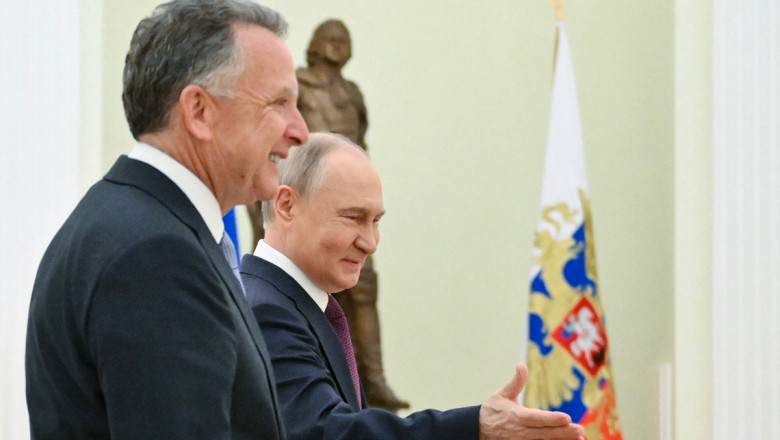 Steve Witkoff si vladimir putin la kremlin