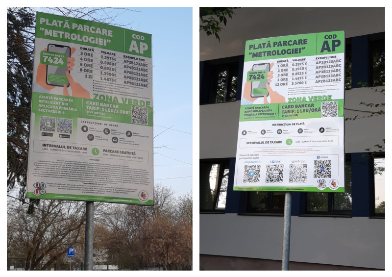 tarife parcare Sector 4