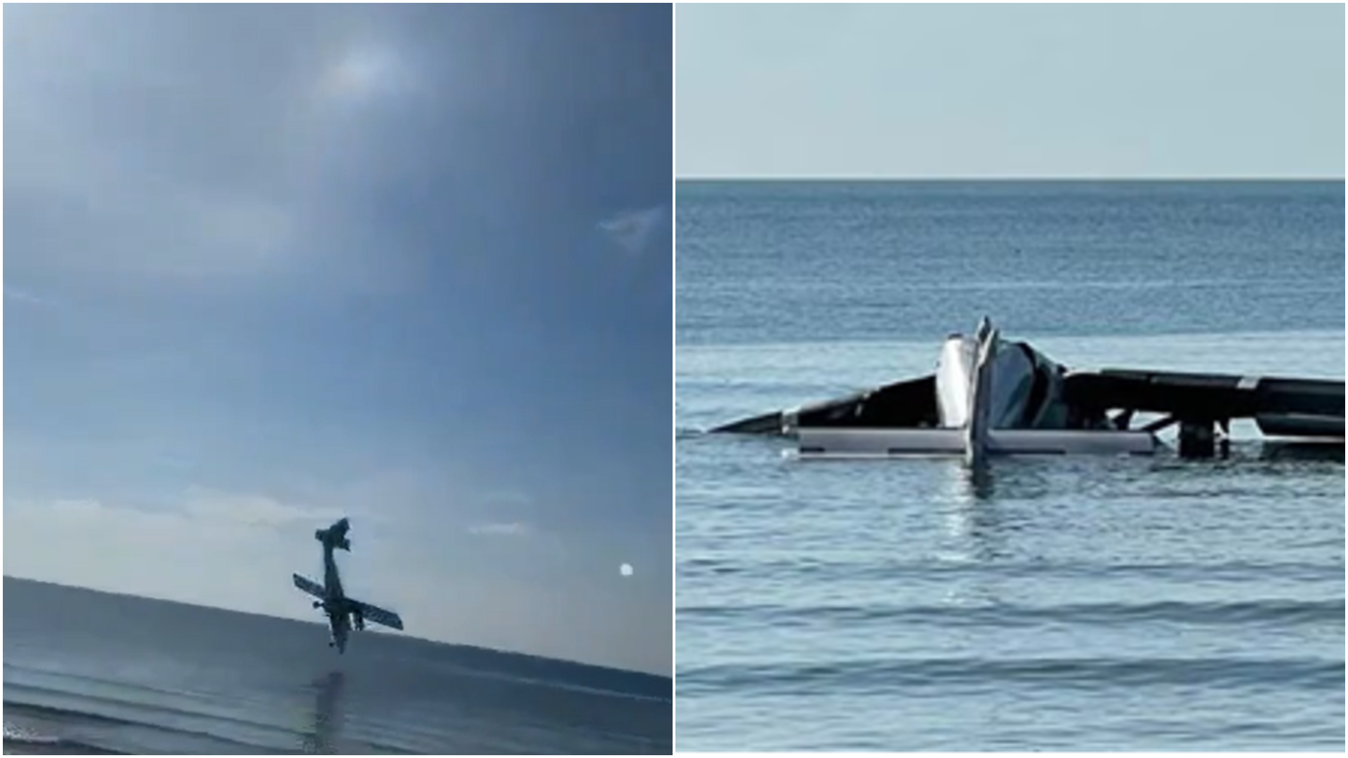 Momentul în care un avion al Poliției Thailandeze se prăbușește în mare. Șase persoane au murit
