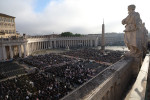 Funeral of Pope Francis Bergoglio on the steps of St. Peter's Basilica April 26, 2025