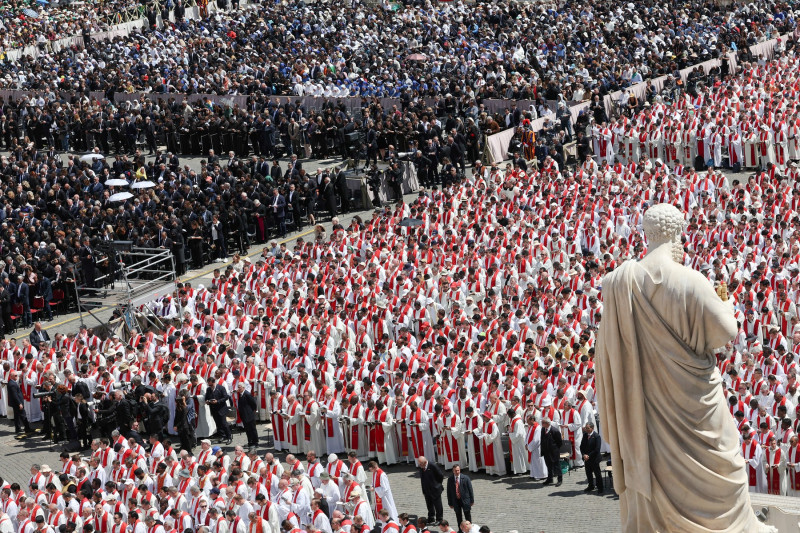 Rome, Death of Pope Francis - Funeral - the ceremony