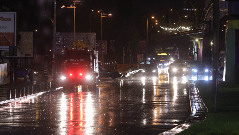 BUCURESTI - PLOAIE - TRAMVAIE BLOCATE - 29 SEP 2024
