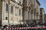 Tribute To The Grave Of Pope Francis In Santa Maria Maggiore.