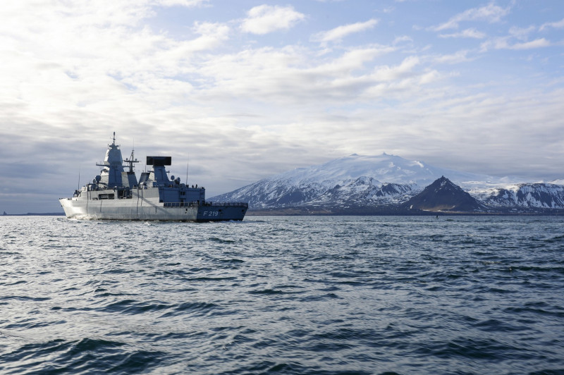 German Navy Sachsen-class Air-Defense Frigate FGS Sachsen
