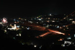 Rocket War in Greece' Chios island marking the Easter