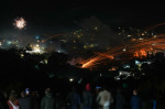 Rocket War in Greece' Chios island marking the Easter