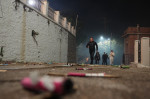 Rocket War in Greece' Chios island marking the Easter
