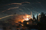 Rocket War in Greece' Chios island marking the Easter