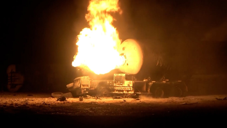 incendiu dupa un atac al sua asupra yemen