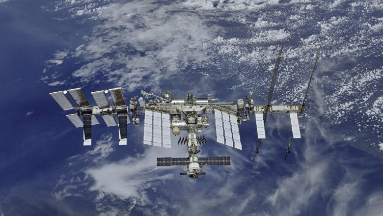International Space Station in Earth Orbit