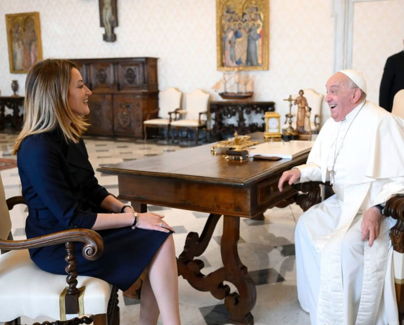 roberta metsola papa francisc
