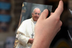 St. Peter's Square on the day of Pope Francis' death.
