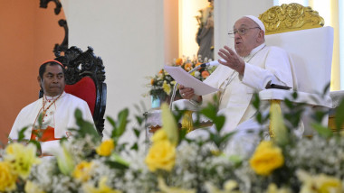 Pope Francis Meets Religious In Dili - Timor Leste, Timor-Leste (East Timor) - 10 Sep 2024
