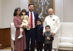 Indian Prime Minister Modi Bilateral Meeting With U.S Vice President JD Vance, New Delhi, India - 21 Apr 2025