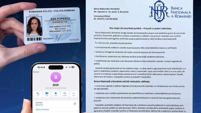  Fraudă cu apeluri telefonice false în numele Poliției și BNR. Avertismentul DNSC: Cum obțin infractorii date bancare confidențiale 
