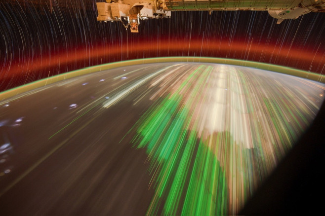 Astronaut captures otherworldly green lights on Earth