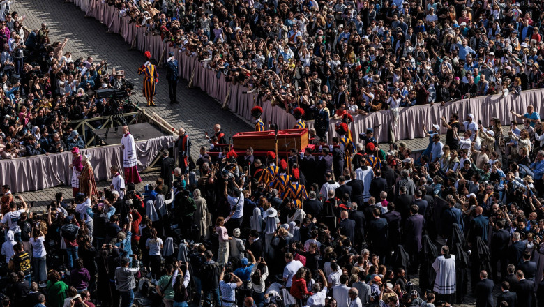 Mourning period and funeral arrangements for Pope Francis, Vatican City, Rome, Italy - 23 Apr 2025
