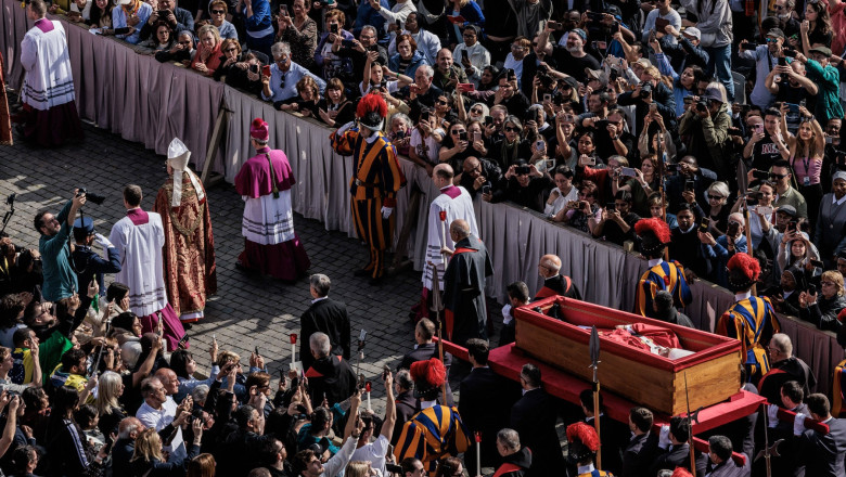 Mourning period and funeral arrangements for Pope Francis, Vatican City, Rome, Italy - 23 Apr 2025