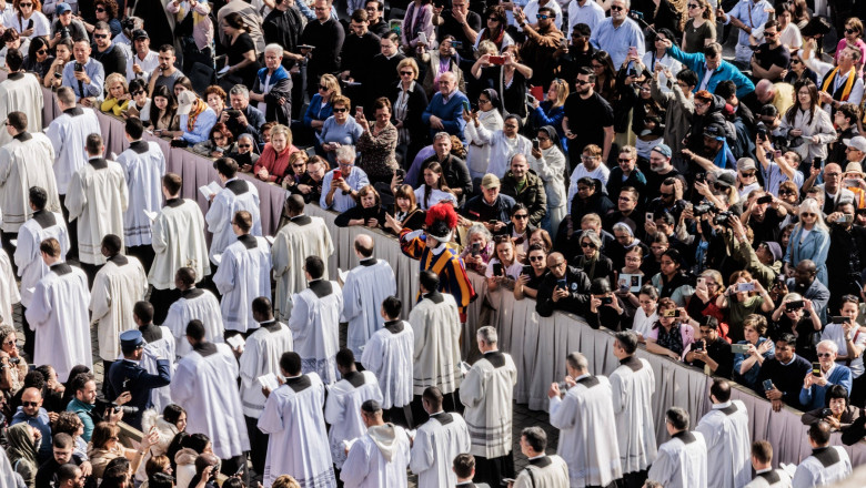 Mourning period and funeral arrangements for Pope Francis, Vatican City, Rome, Italy - 23 Apr 2025
