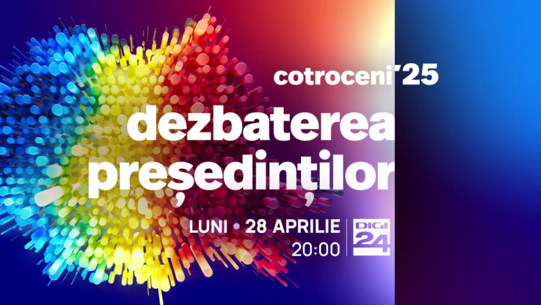 Dezbaterea președinților la Digi24, pe 28 aprilie