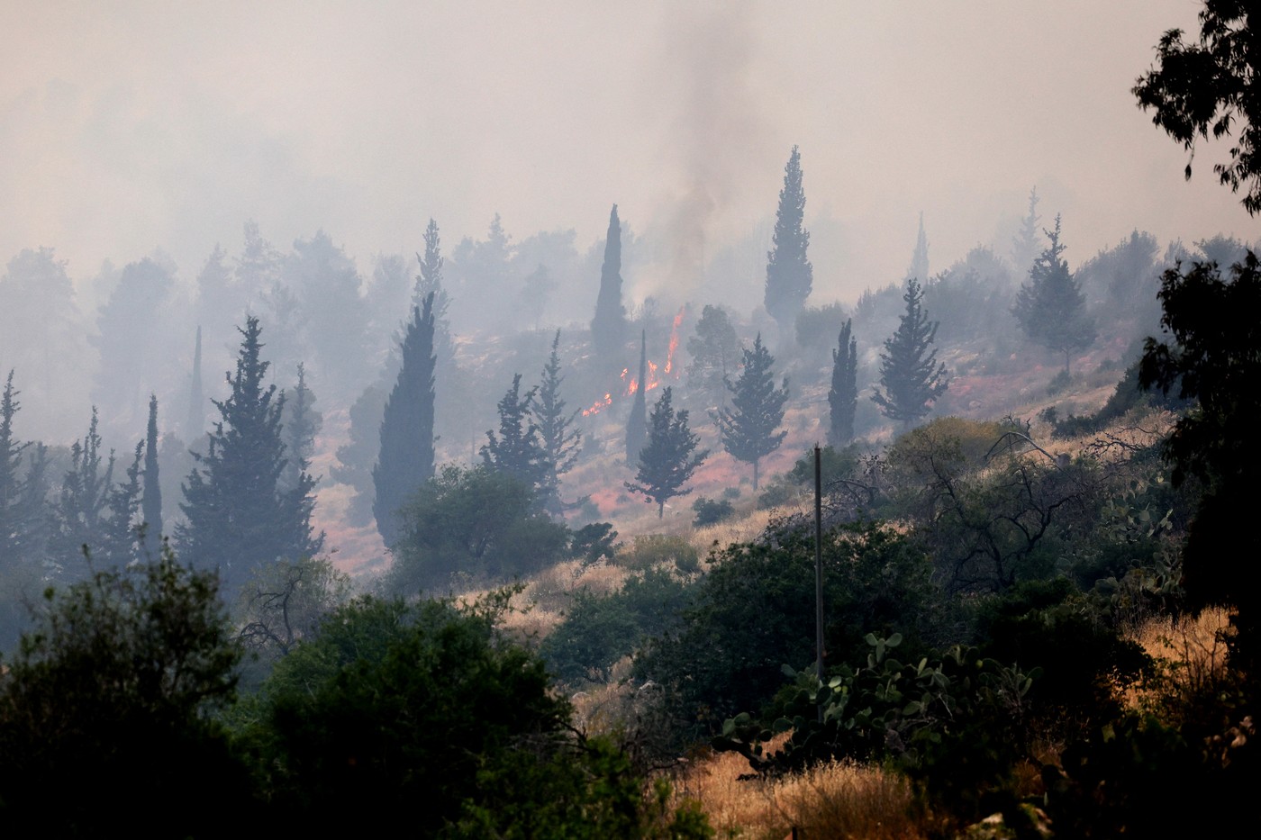 Incendii în apropiere de Ierusalim. Premierul Netanyahu vrea să solicite sprijin din străinătate