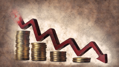Economic downturn, conceptual illustration