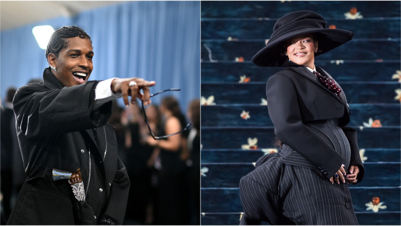 GALERIE FOTO  Rihanna și A$AP Rocky au anunțat la Met Gala 2025 că așteaptă al treilea copil