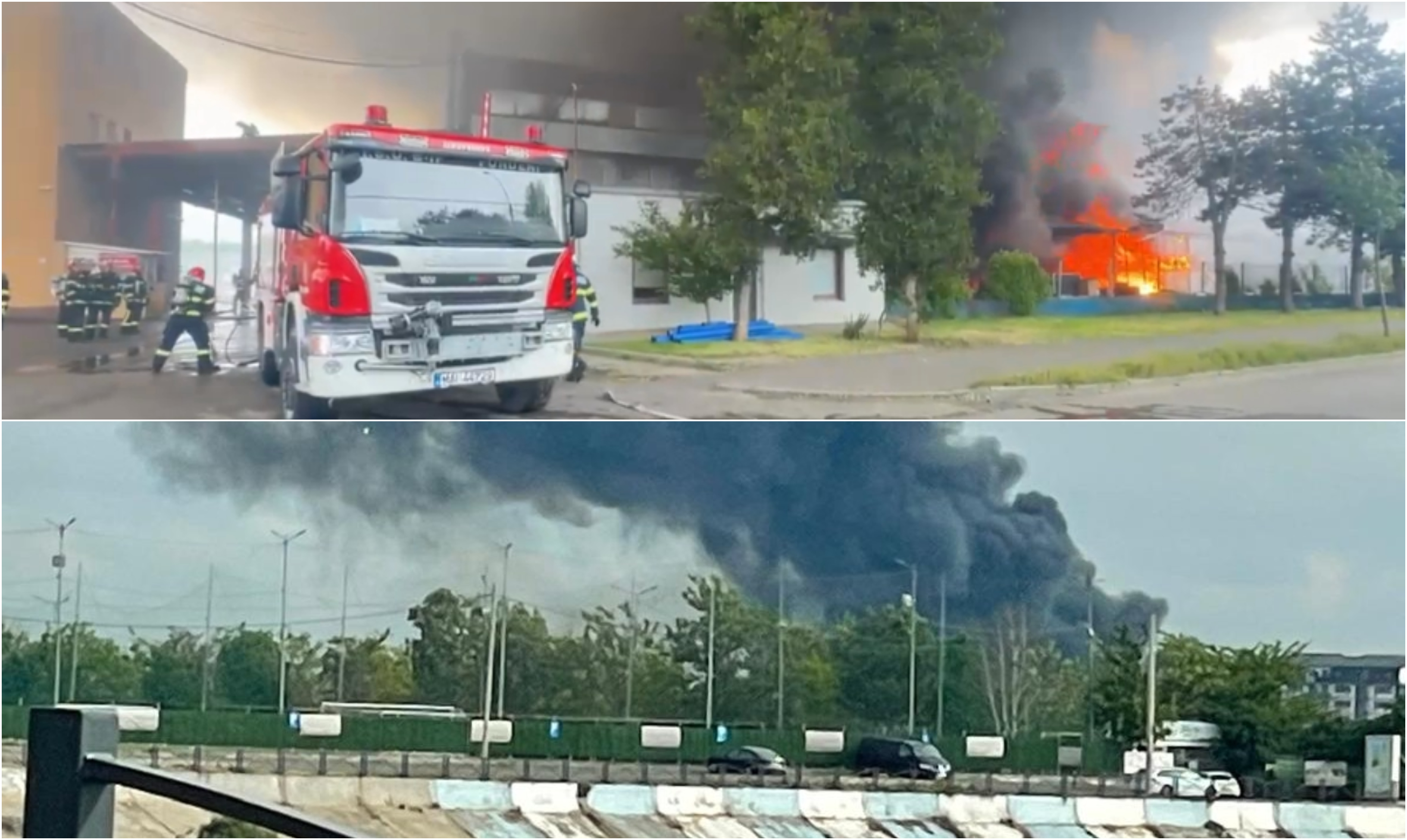Intervenție majoră la incendiul din Sectorul 6: o școală a fost închisă, circulația STB e afectată. Sunt probleme la alimentarea cu apă