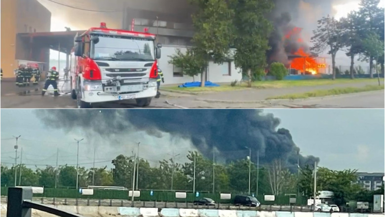 VIDEO&FOTO  Intervenție majoră la incendiul din Sectorul 6: o școală a fost închisă, circulația STB e afectată. Sunt probleme la alimentarea cu apă
