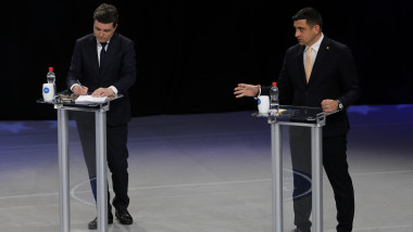 Nicușor Dan și George Simion.