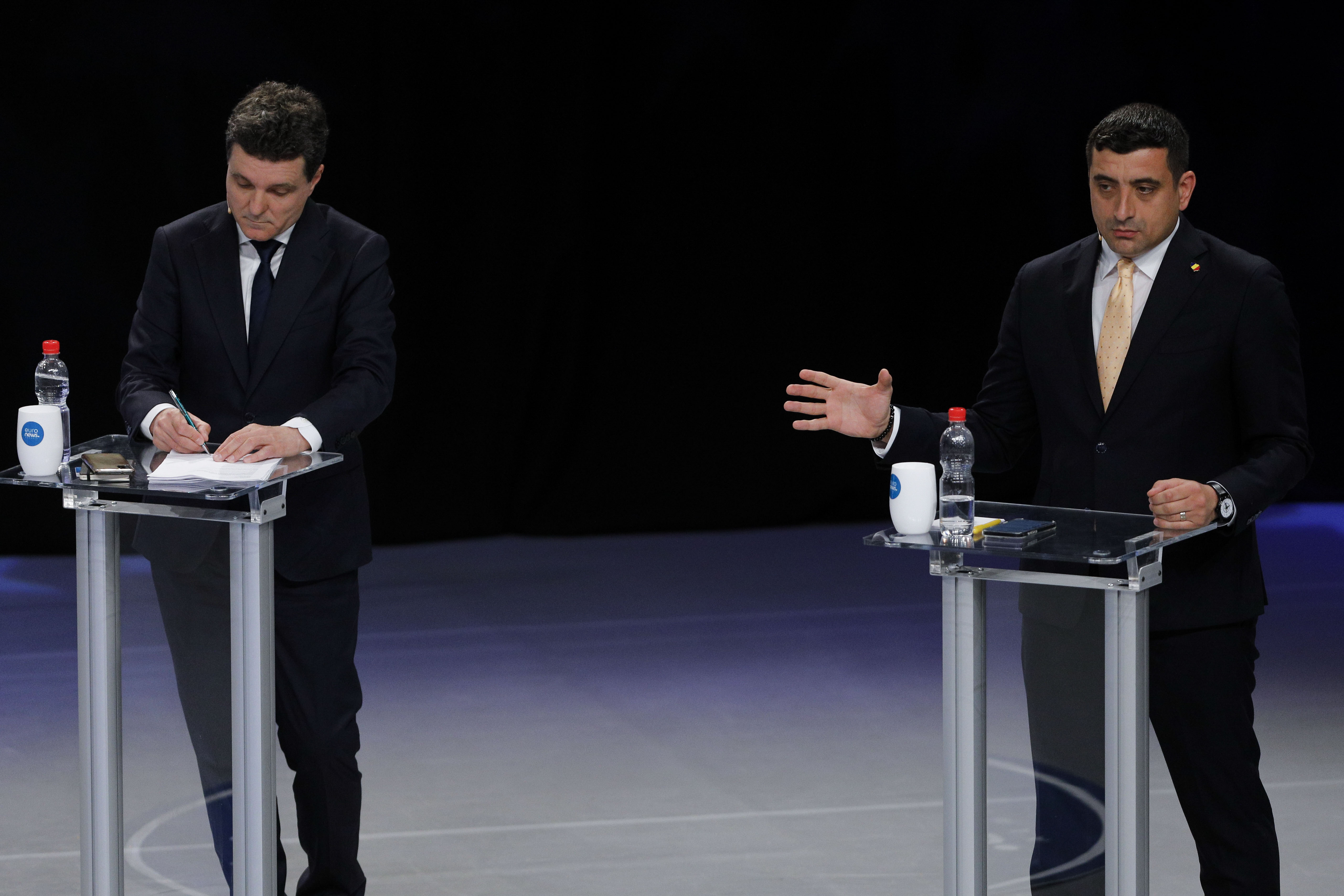 Dezbatere Nicușor Dan-George Simion. Ce spun cei doi candidați despre relația României cu SUA, NATO și UE