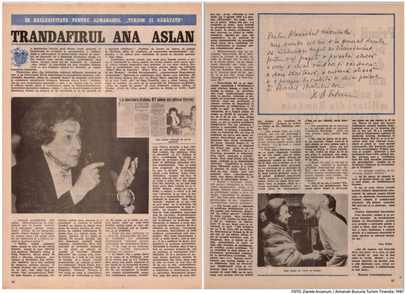 Ana Aslan: “Am avut o ambiție titanică”