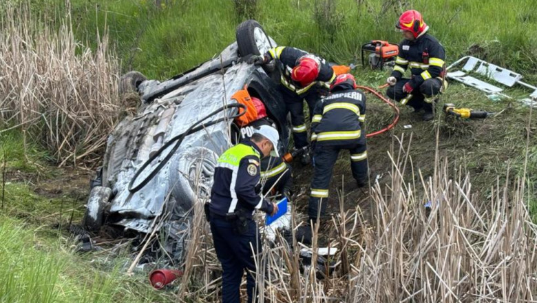 Accident grav în Cluj: trafic complet blocat pe DN 1F. Două persoane au murit, iar alte două sunt în stare gravă