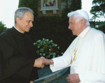 Robert Prevost with Pope Benedict XVI