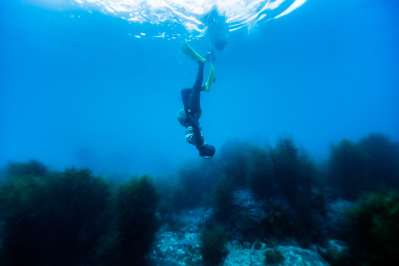 A,Haenyeo,Who,Takes,An,Underwater,Shoot,In,Chuja,Island,