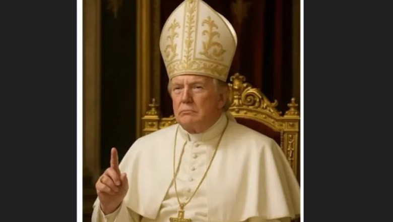 Trump a postat pe rețelele de socializare o fotografie cu el costumat în papă
