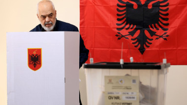 Albania Parliamentary Elections 2025, Tirana, Albania on May 11, 2025.