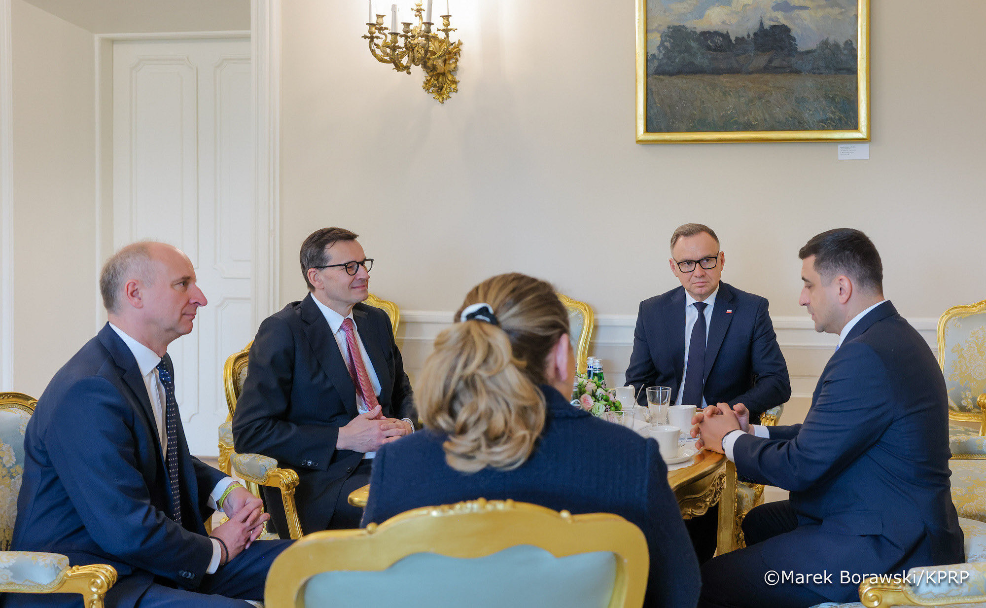 George Simion s-a întâlnit cu președintele Poloniei, Andrzej Duda
