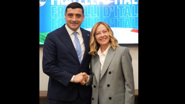 george simion giorgia meloni