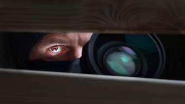 Spy,Man.,Peeping.,Spying.,Surveillance.,Secret,Information.,Hidden,Camera.,Man