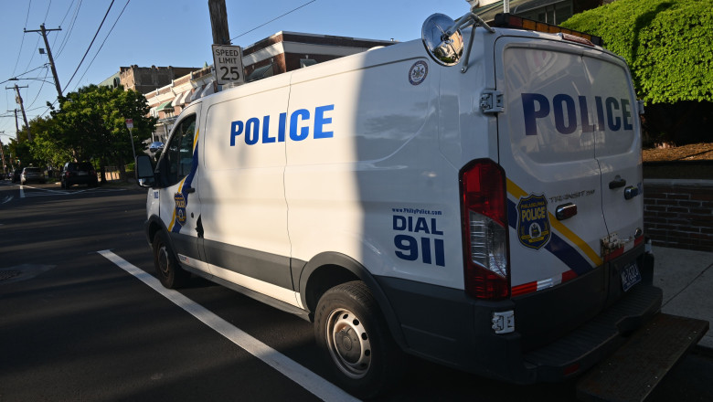 Philadelphia Police Officer Shot In Line Of Duty While Trying To Break Up A Fight Outside Overbrook High School, Philadelphia, Pennsylvania, United States - 07 May 2025