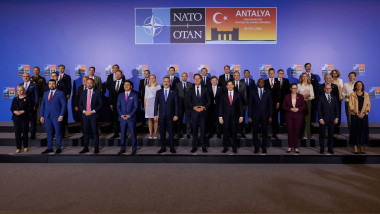Meeting of The North Atlantic Treaty Organisation NATO Foreign Ministers in Turkey.